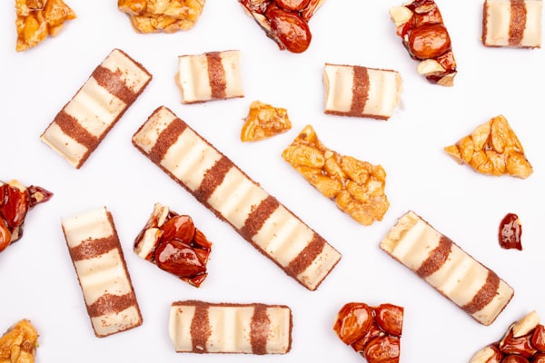 No-bake chocolate peanut butter bars cut into squares