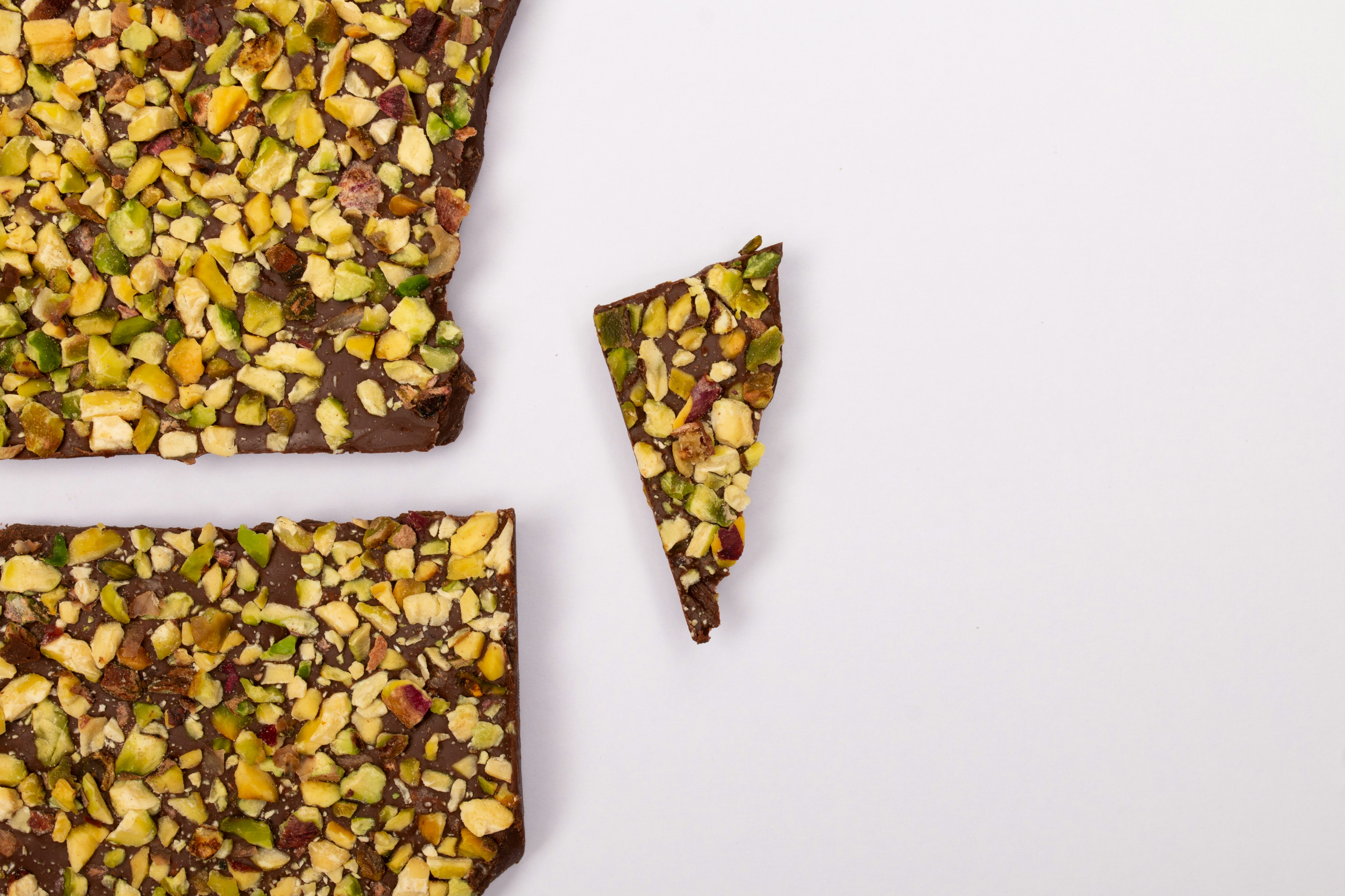 Top view composition or background with delicious chocolate