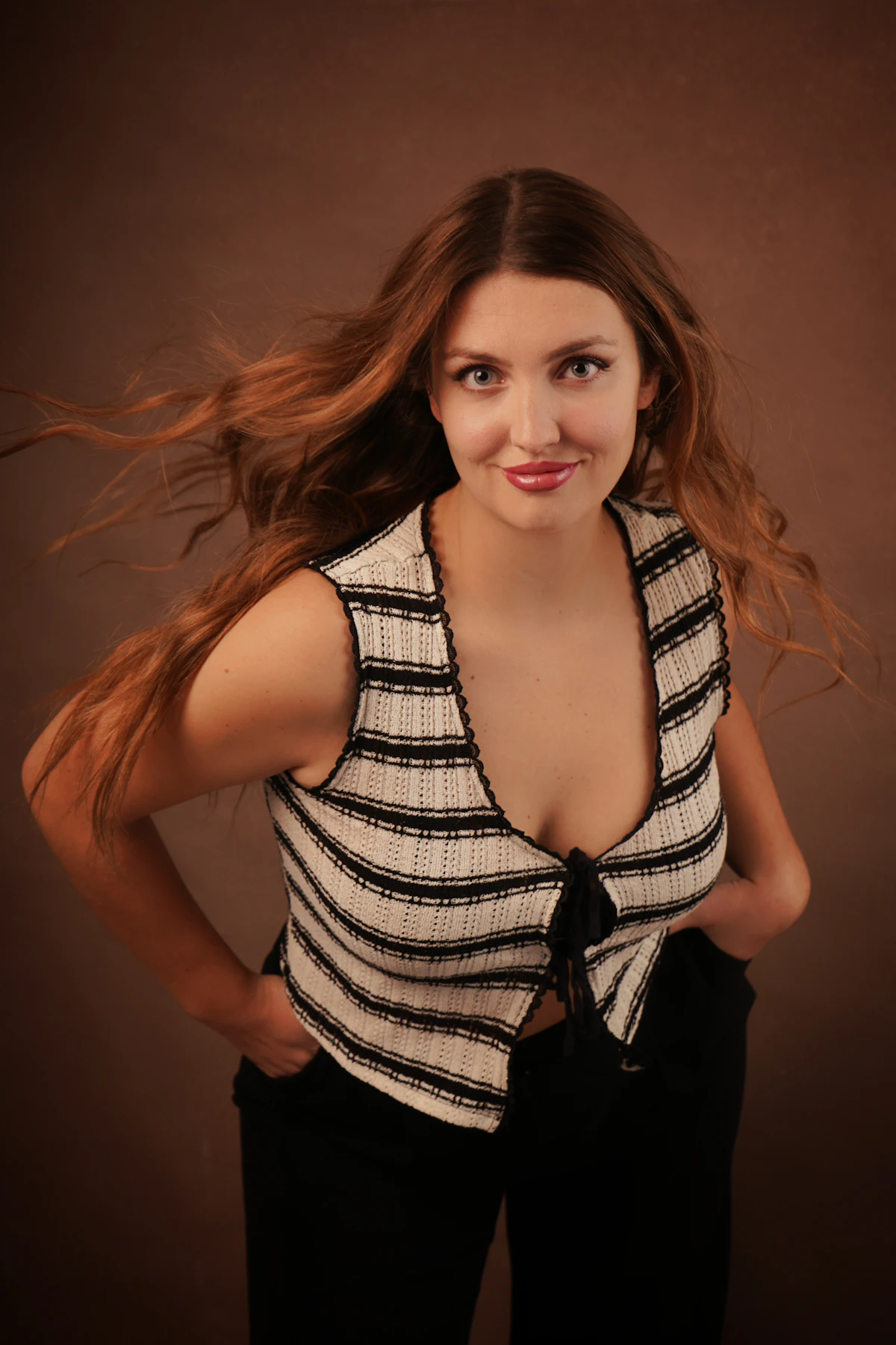 Dimensional Brunette Haarlook
