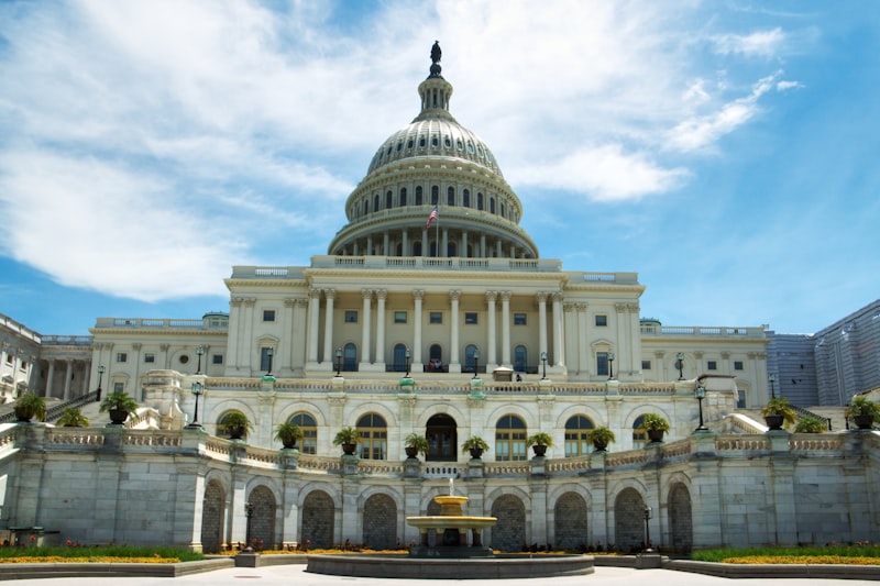 The US Capitol building in Washington DC