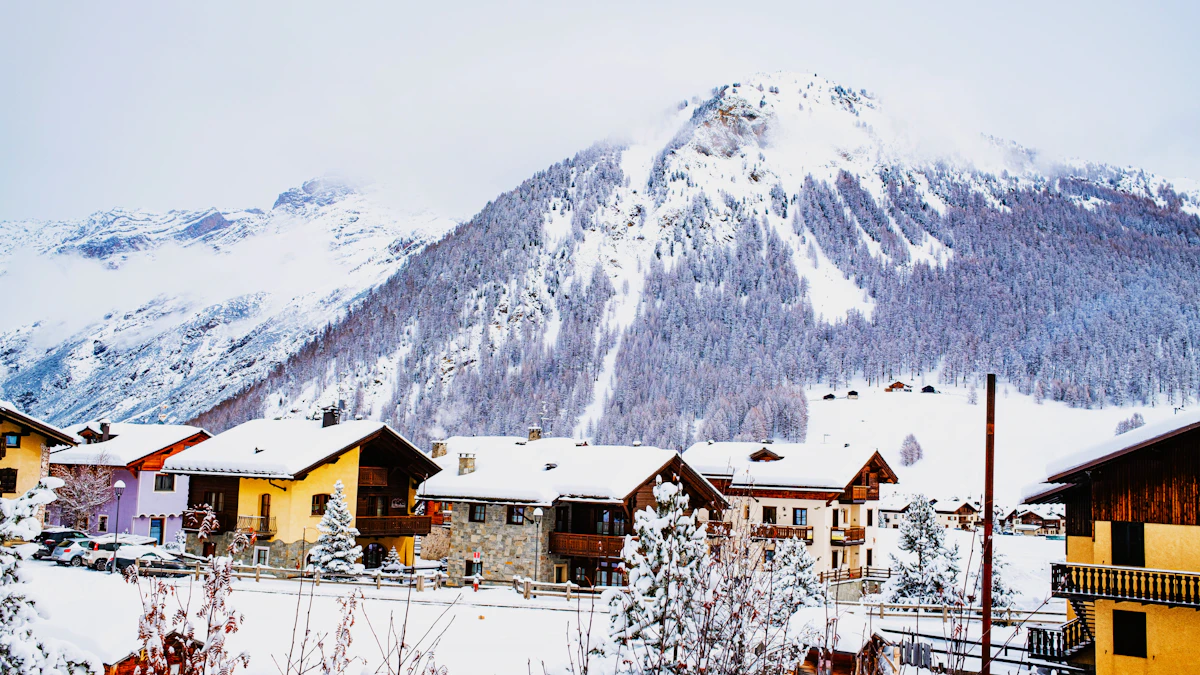 Skiing in La Tania