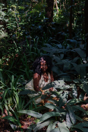 Person in nature setting