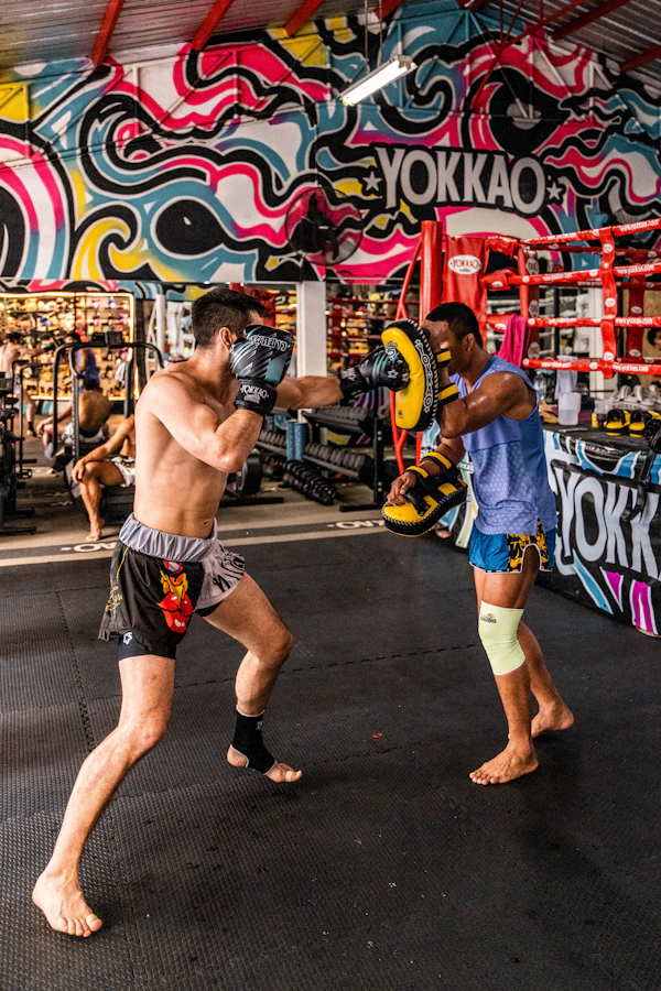 Taekwondo sparring training