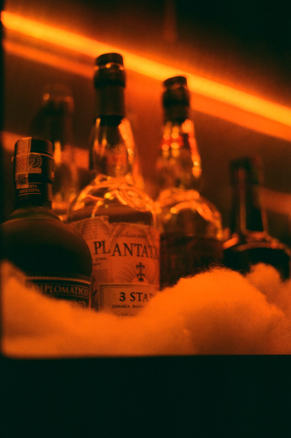 Rum bottles