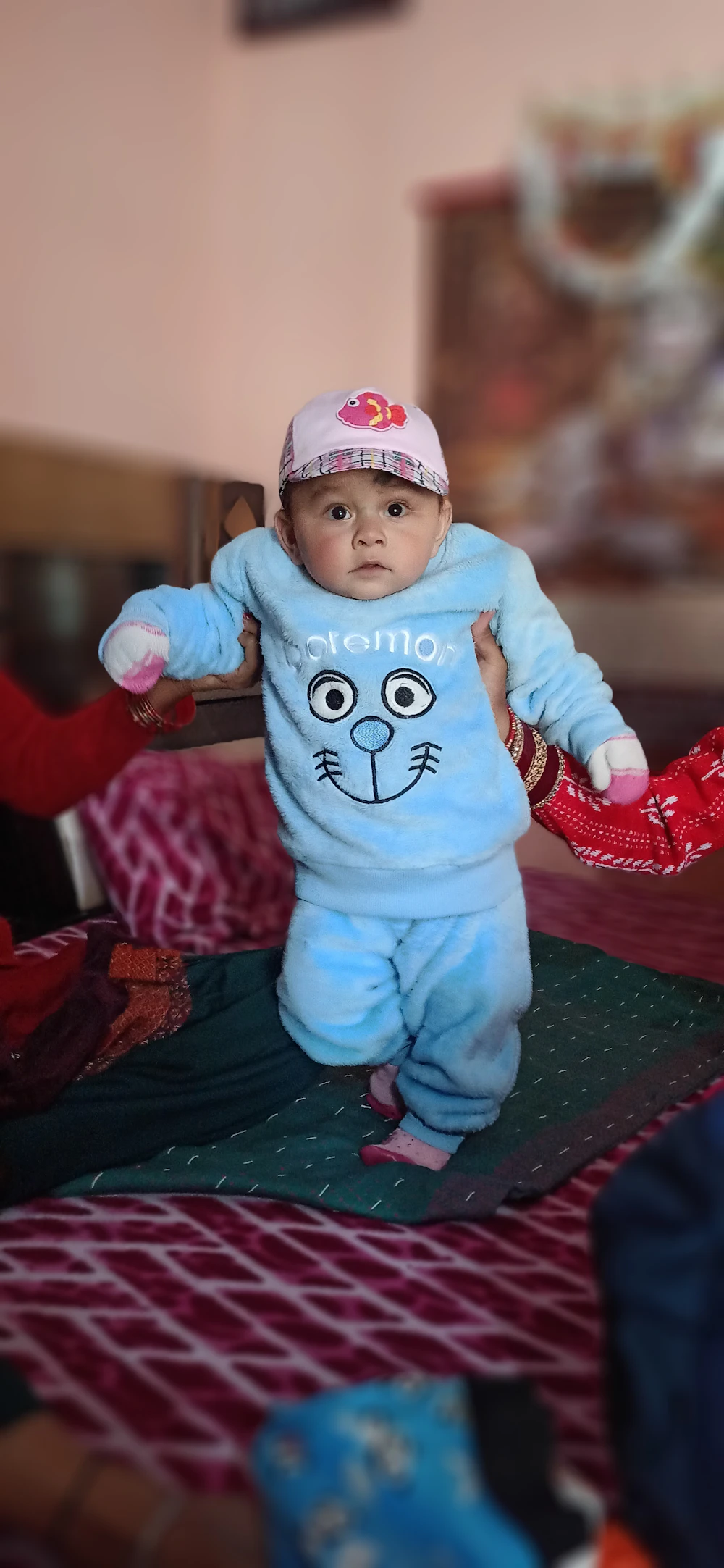Sky Blue Zip Sleepsuit view 1