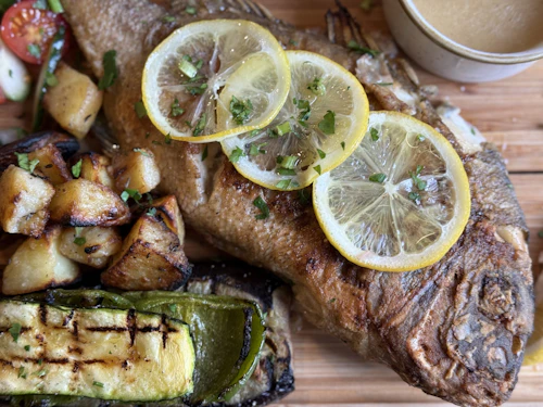 Roasted Whole Fish with Lemon