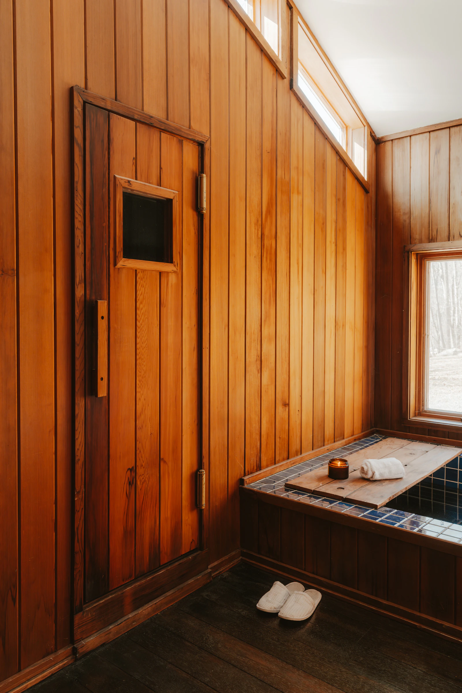 Illustrative warm and peaceful wellness spa interior