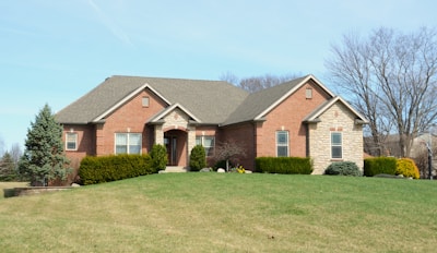 Manicured lawn and property