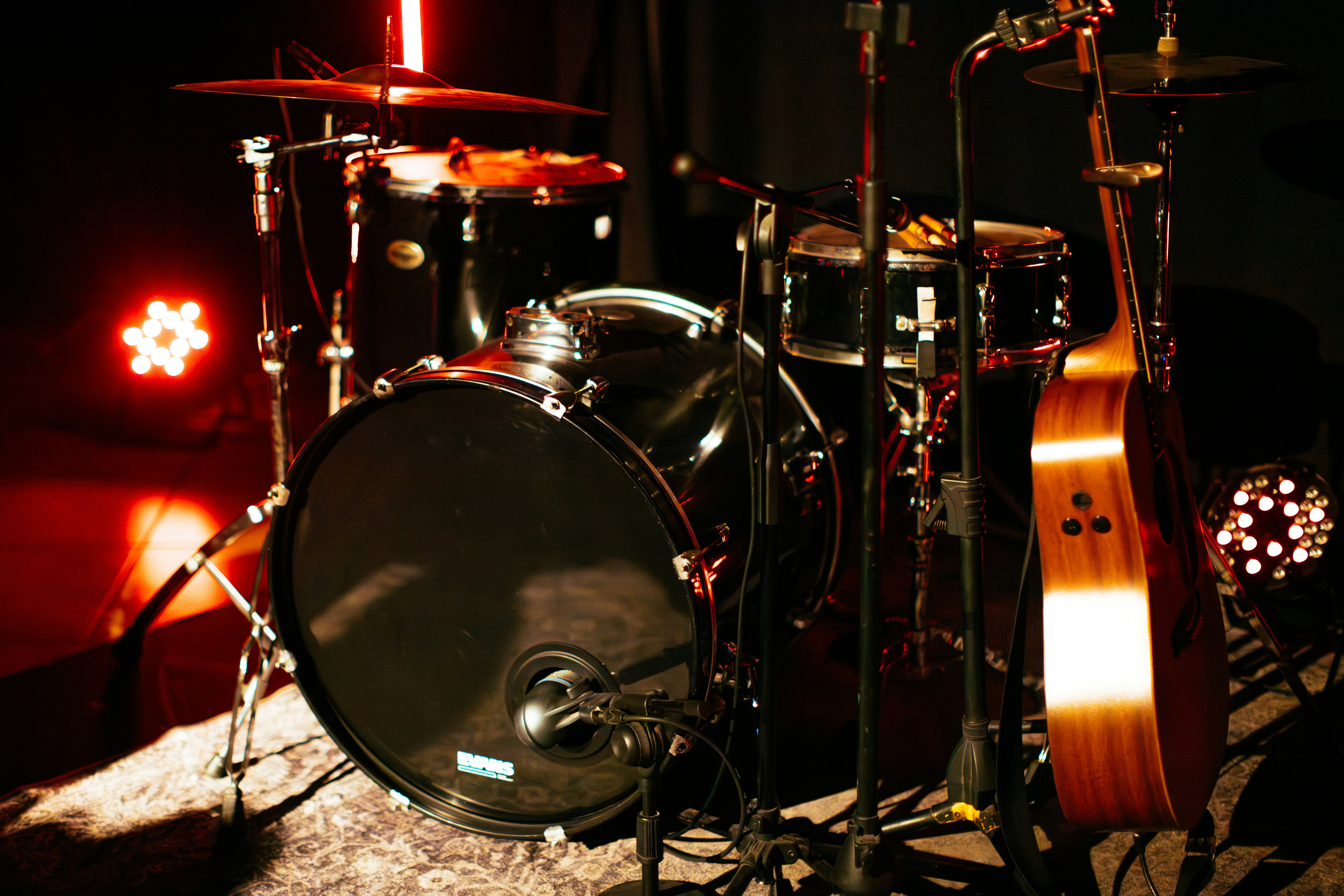 music equipment setup