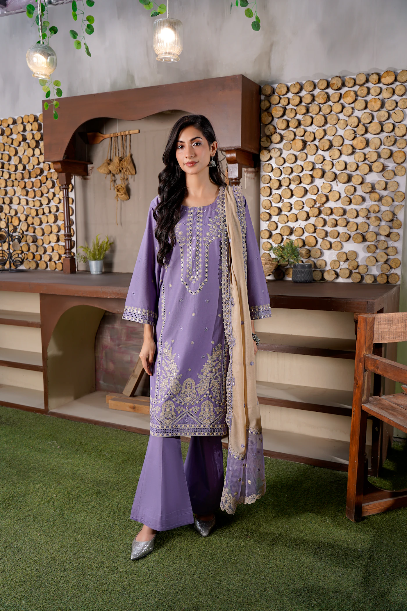 Purple Pakistani clothing collection
