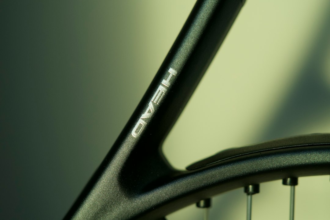 tennis racket closeup
