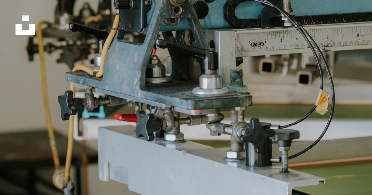 Machine Screen Image Close-up of a screen printing machine in a workshop. photo – Free ...