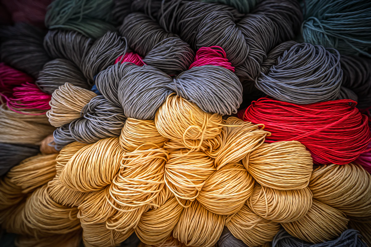 Golden Muga silk yarn
