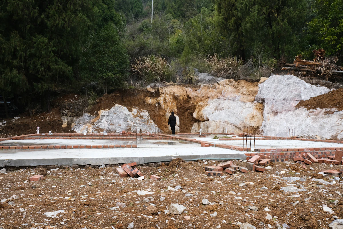 Residential foundation pour