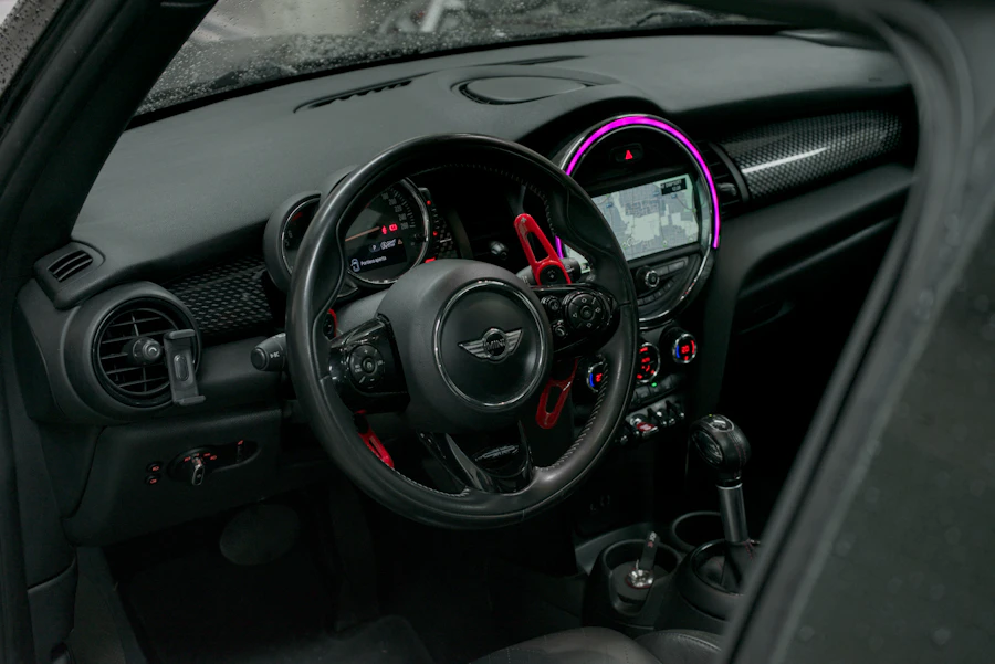 Modern automotive interior and car technology
