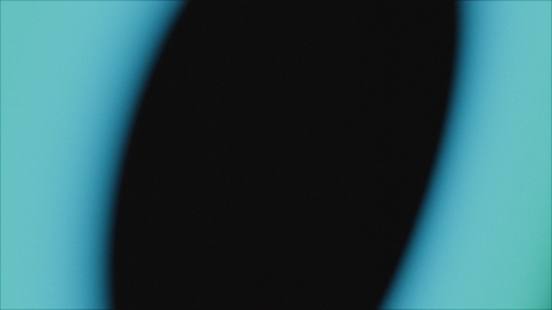 Abstract black shape on a blurred blue background