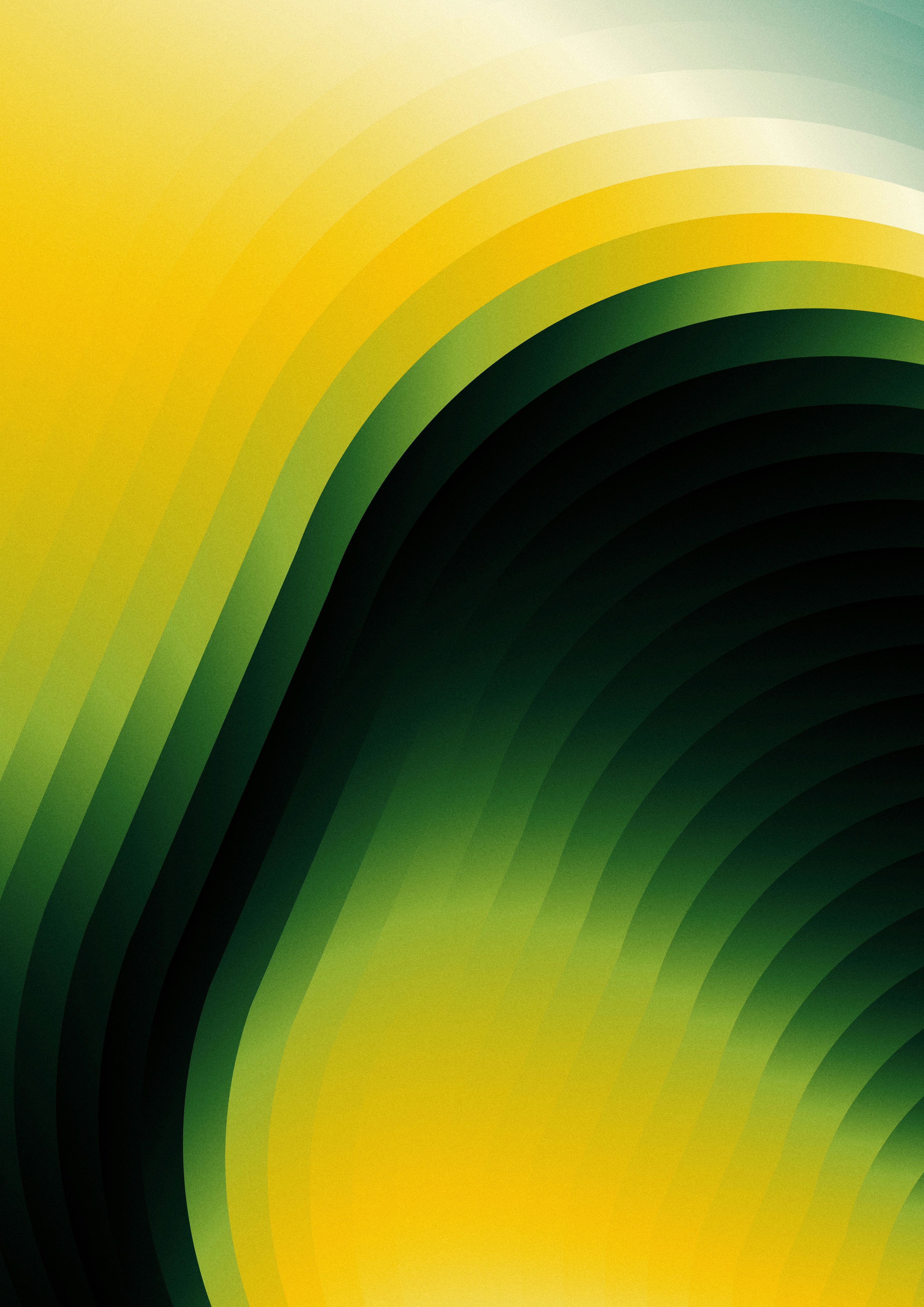 Abstrakter gelber und grüner wellenartiger Hintergrund