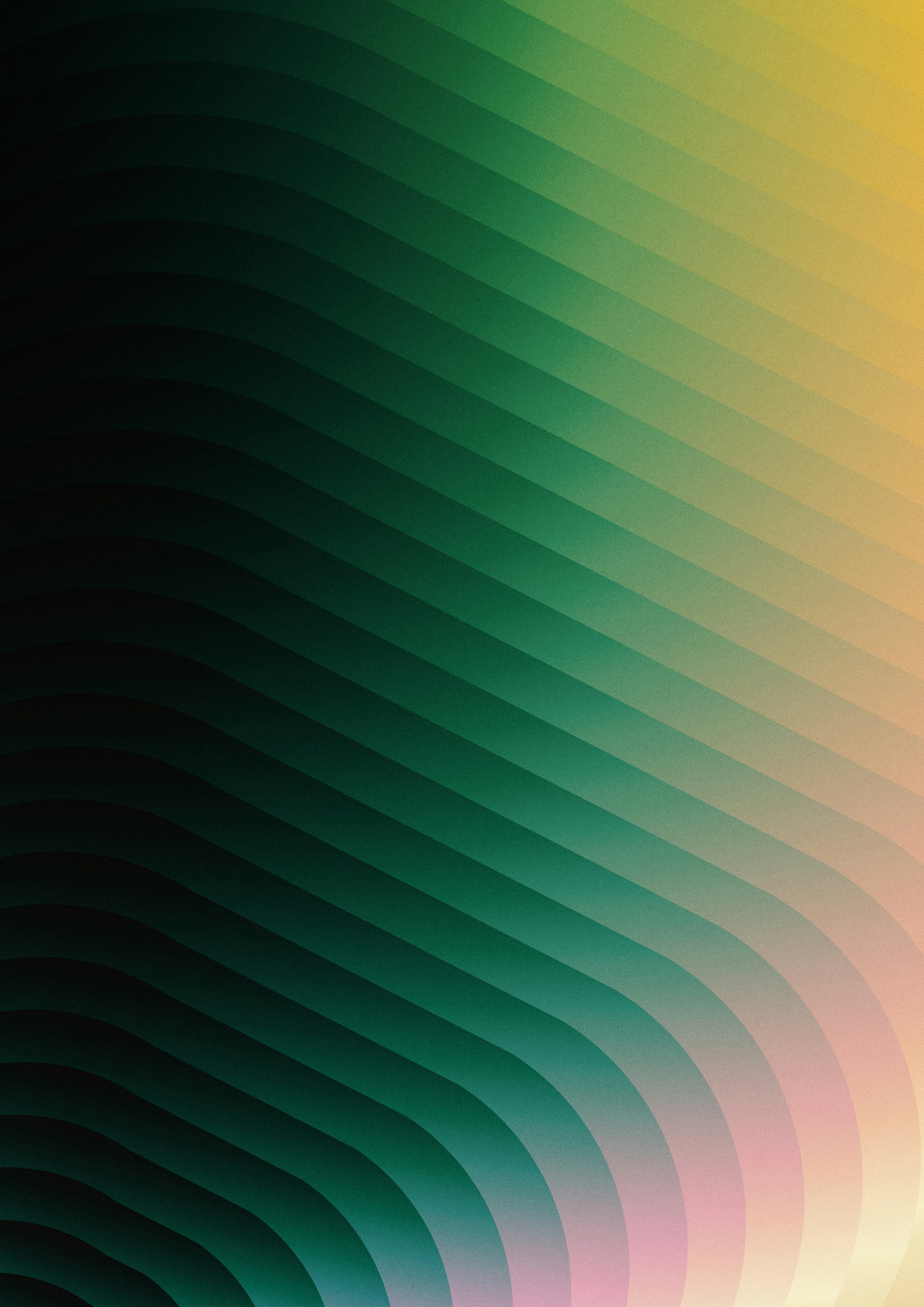 Photo of Abstract layered gradient with dark green to yellow by Andrei Castanha