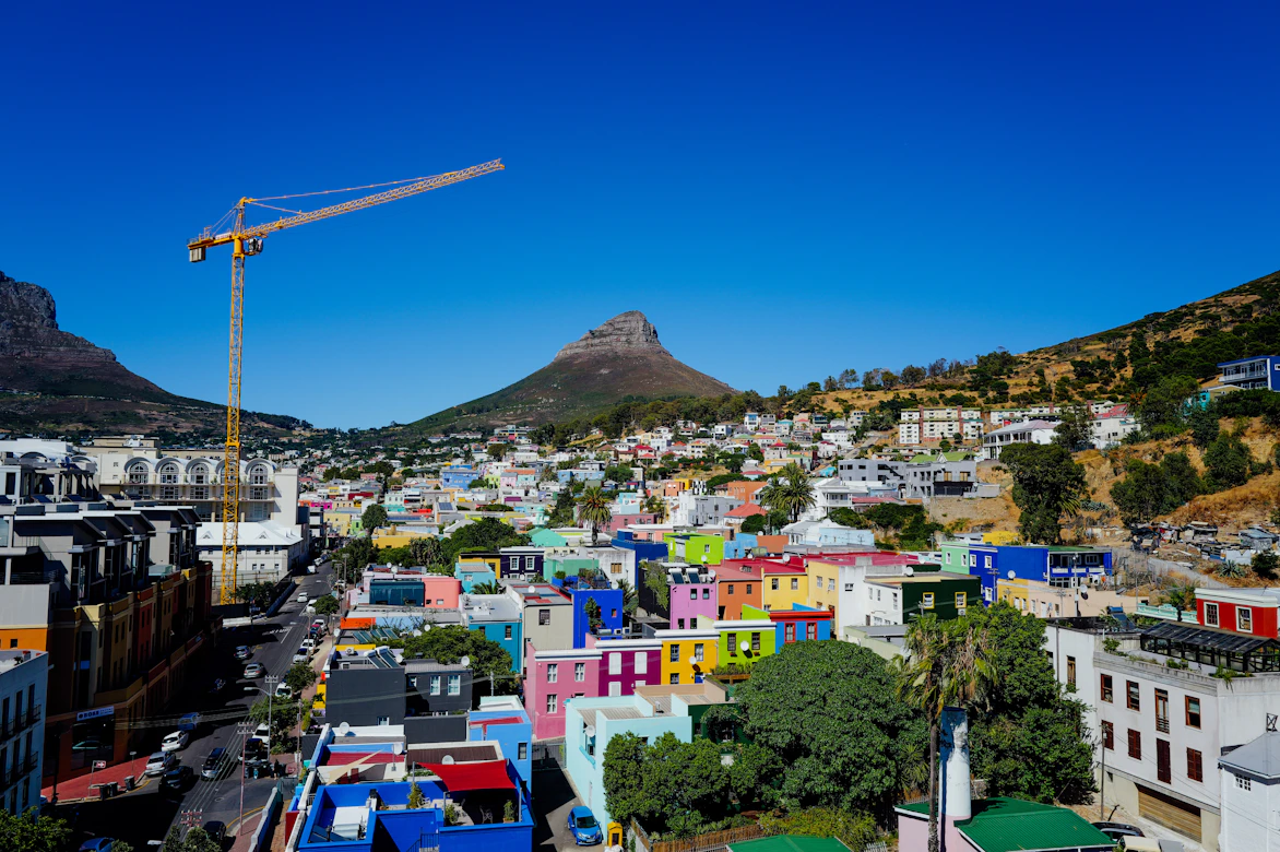 The colorful houses of Bo-Kaap neighborhood