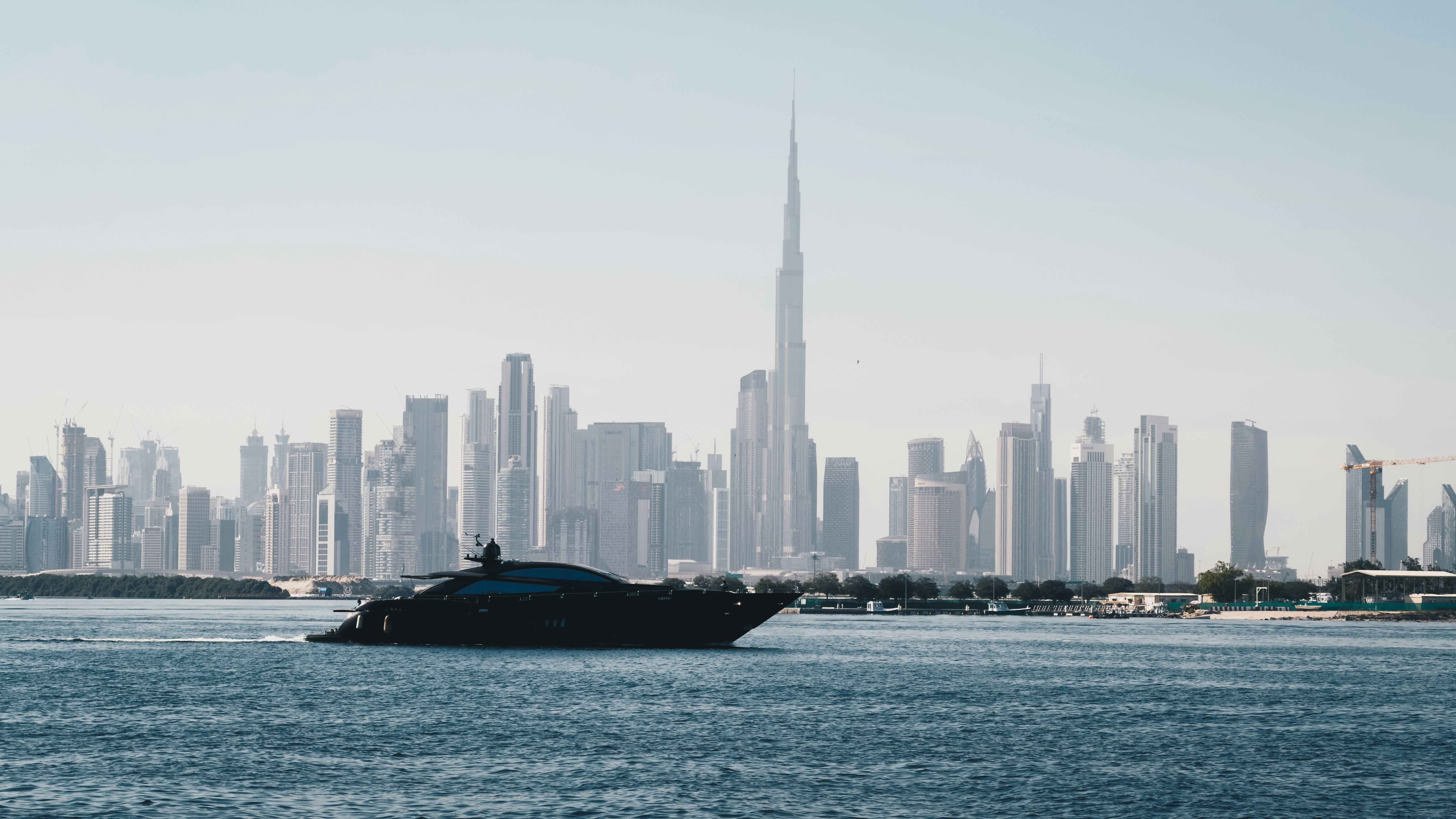 modern dubai skyline