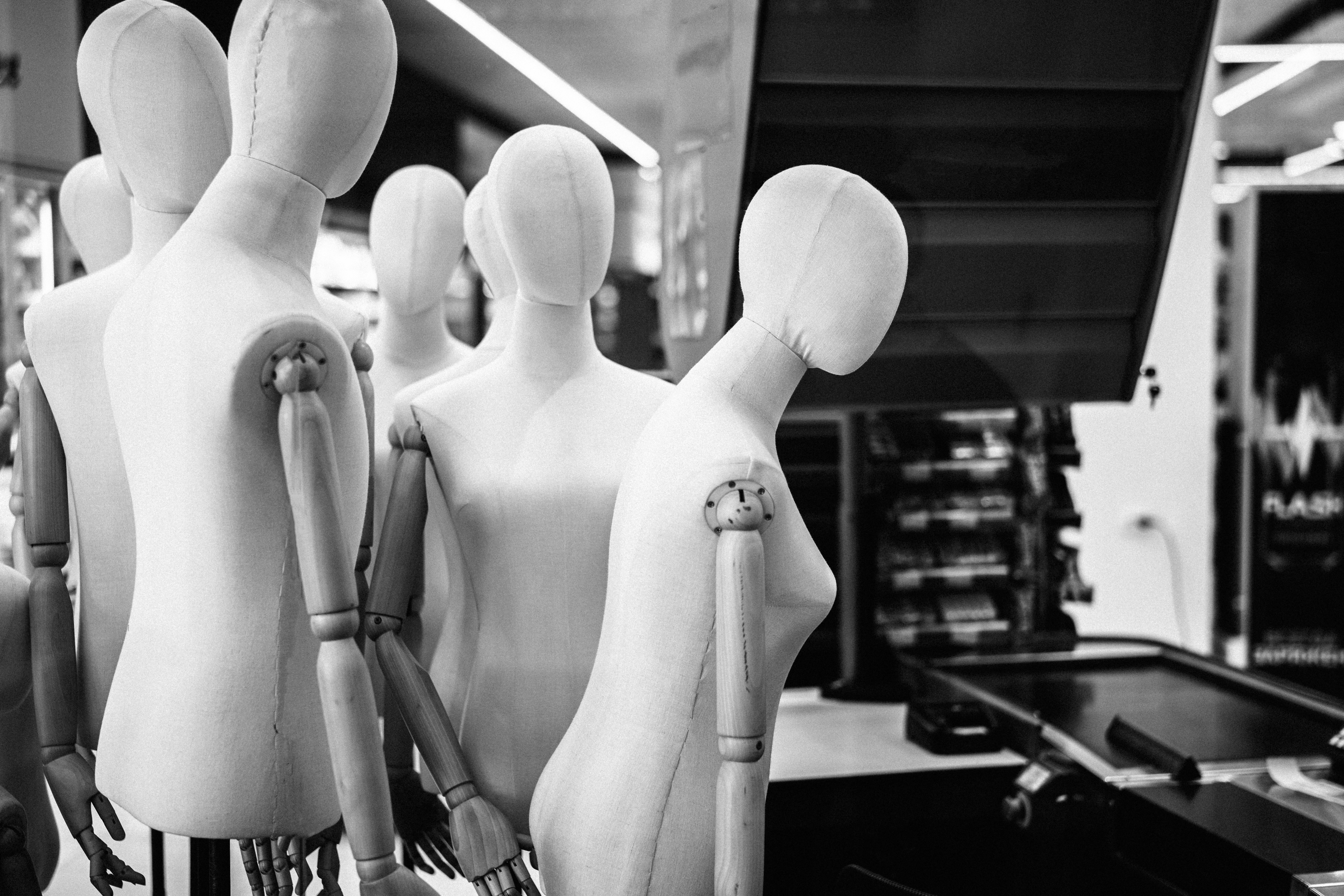 Mannequins in a store display