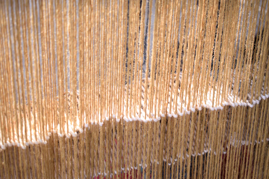 Golden threads on a loom