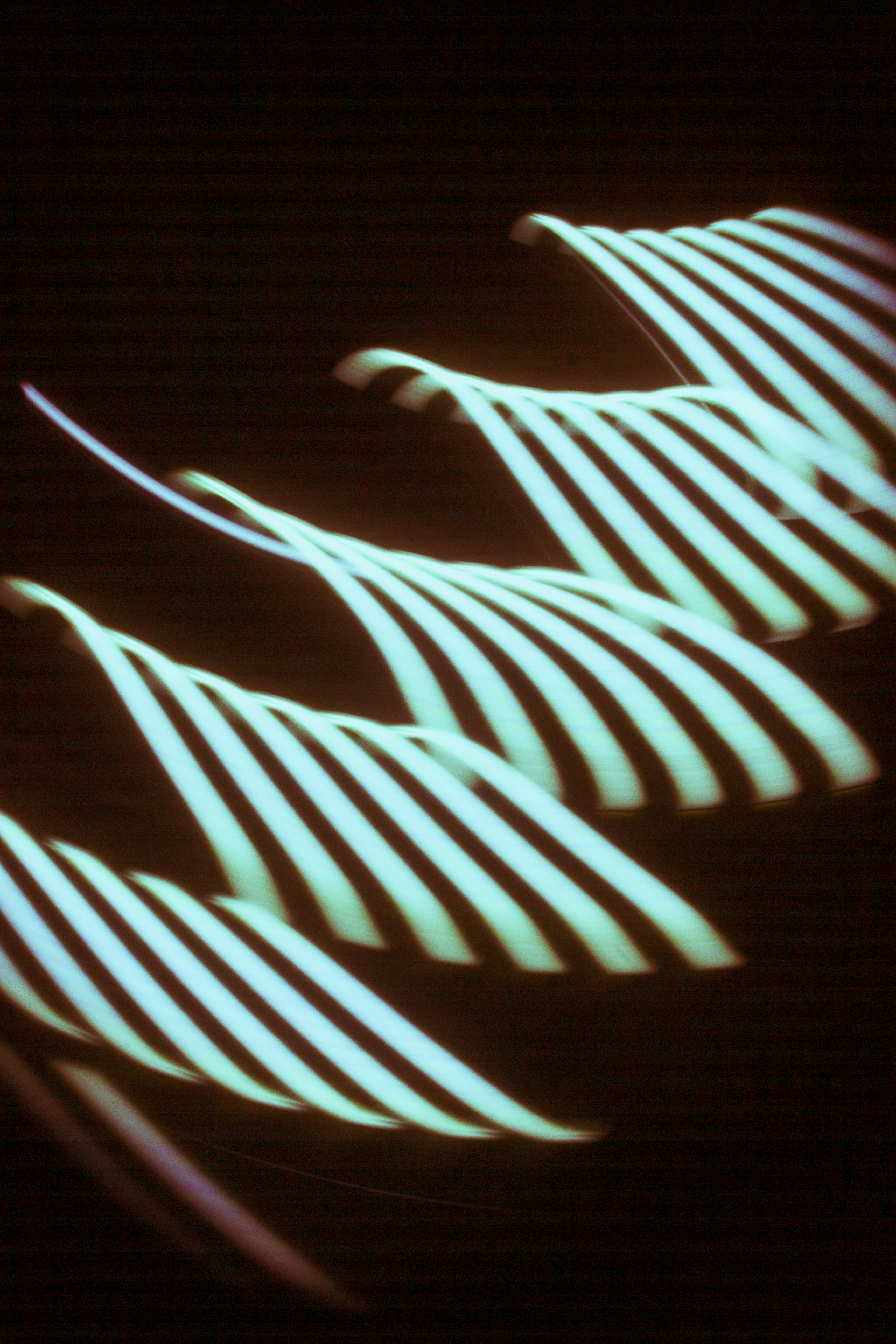 Abstract light streaks with diagonal stripes