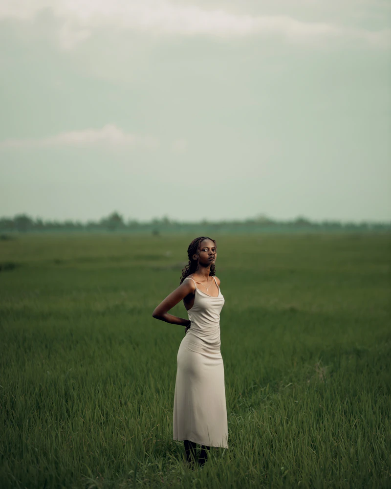 Occasion dress: emerald silk midi (size 10)