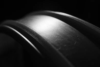 Abstract metallic industrial seal ring component