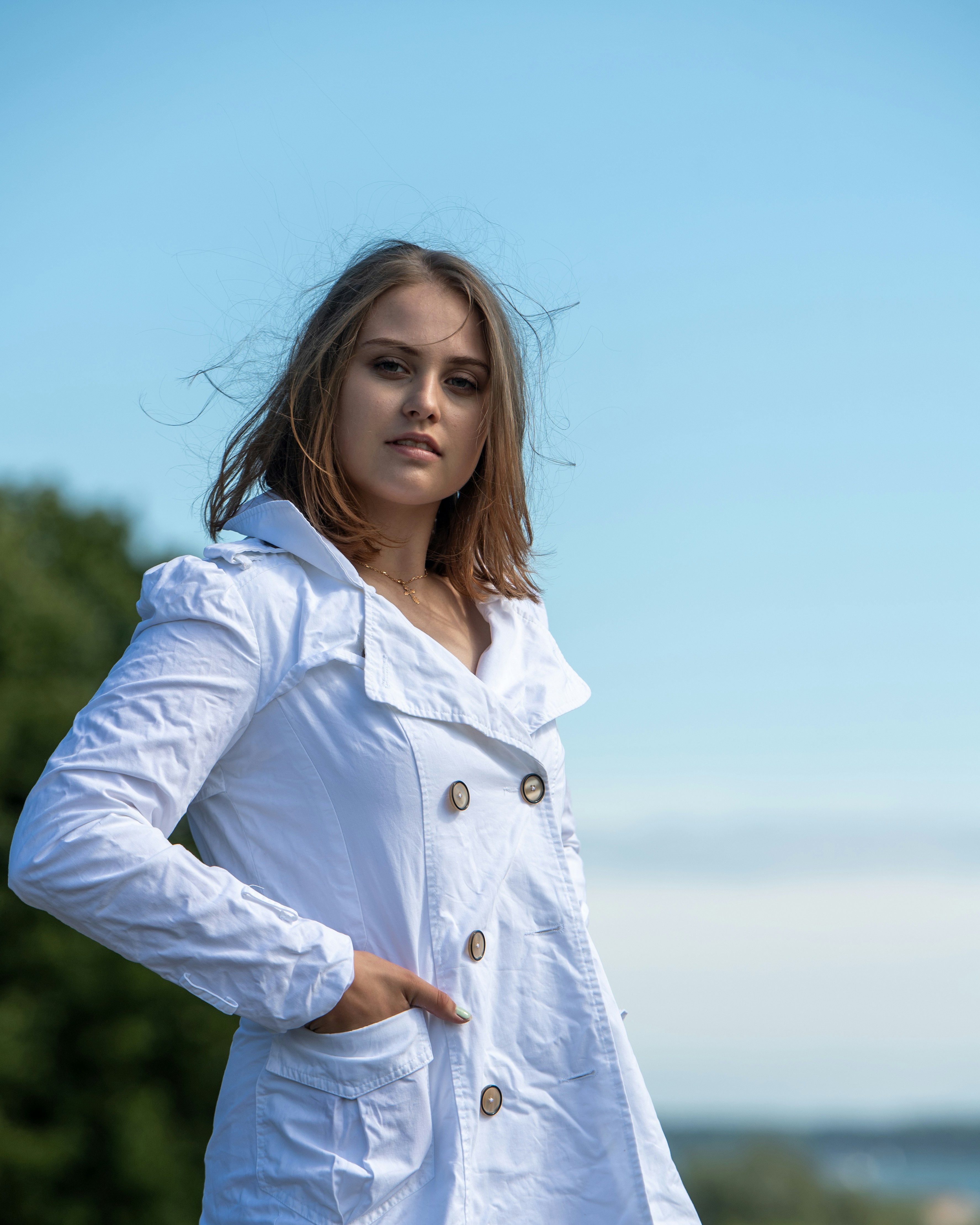 Asymmetrische Jacke