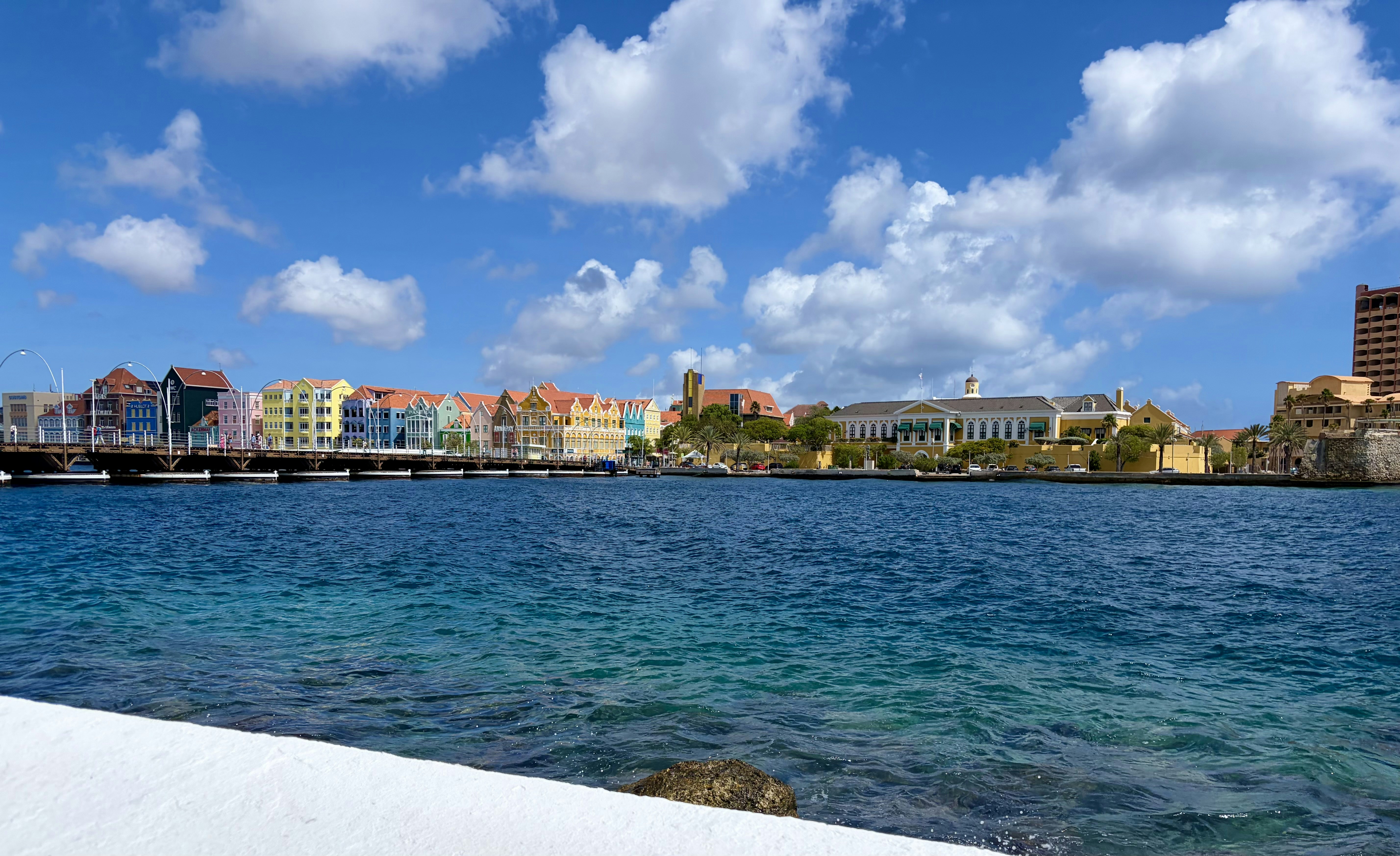Colorful buildings along the waterfront