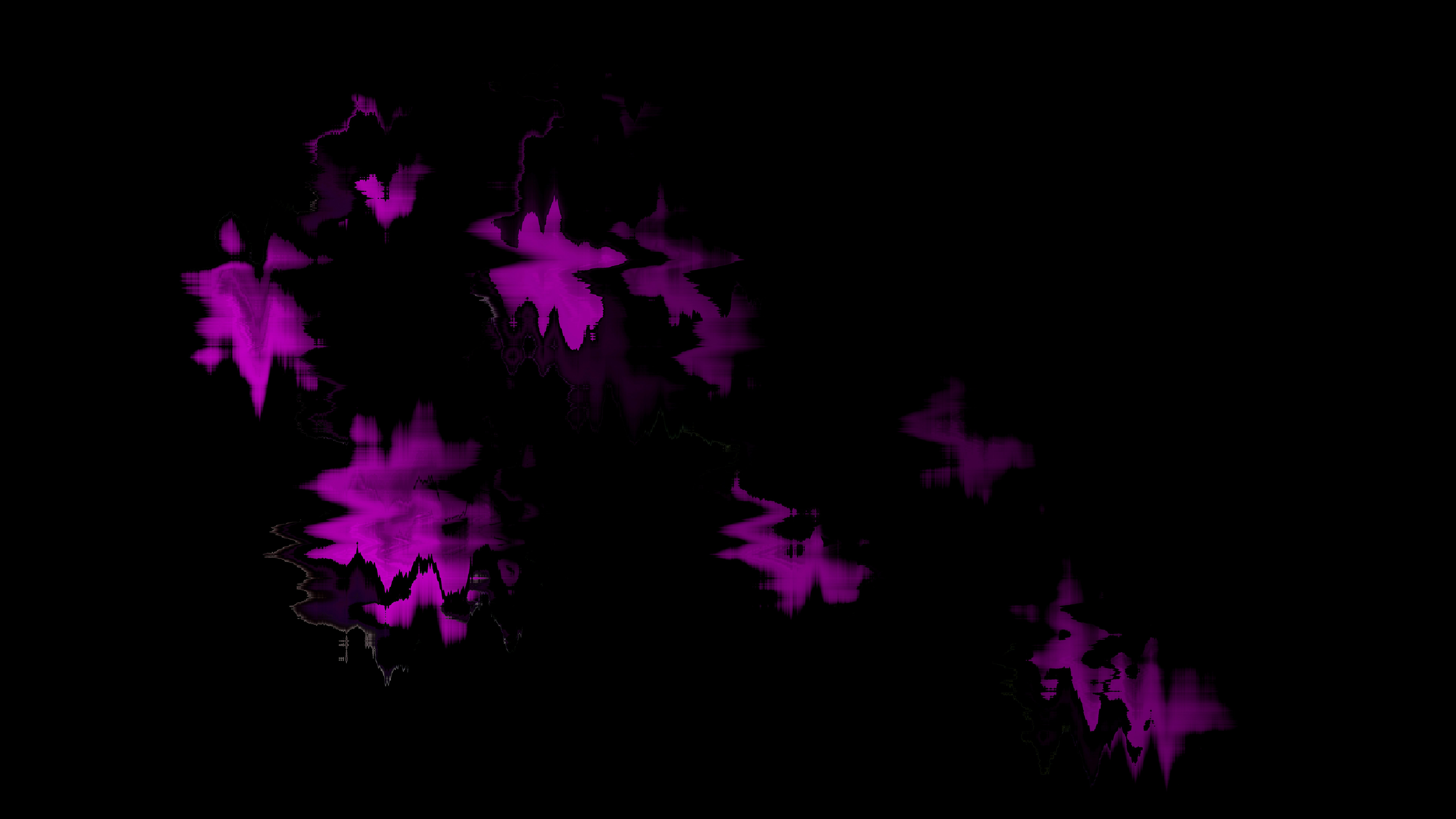 Abstract purple shapes on a black background