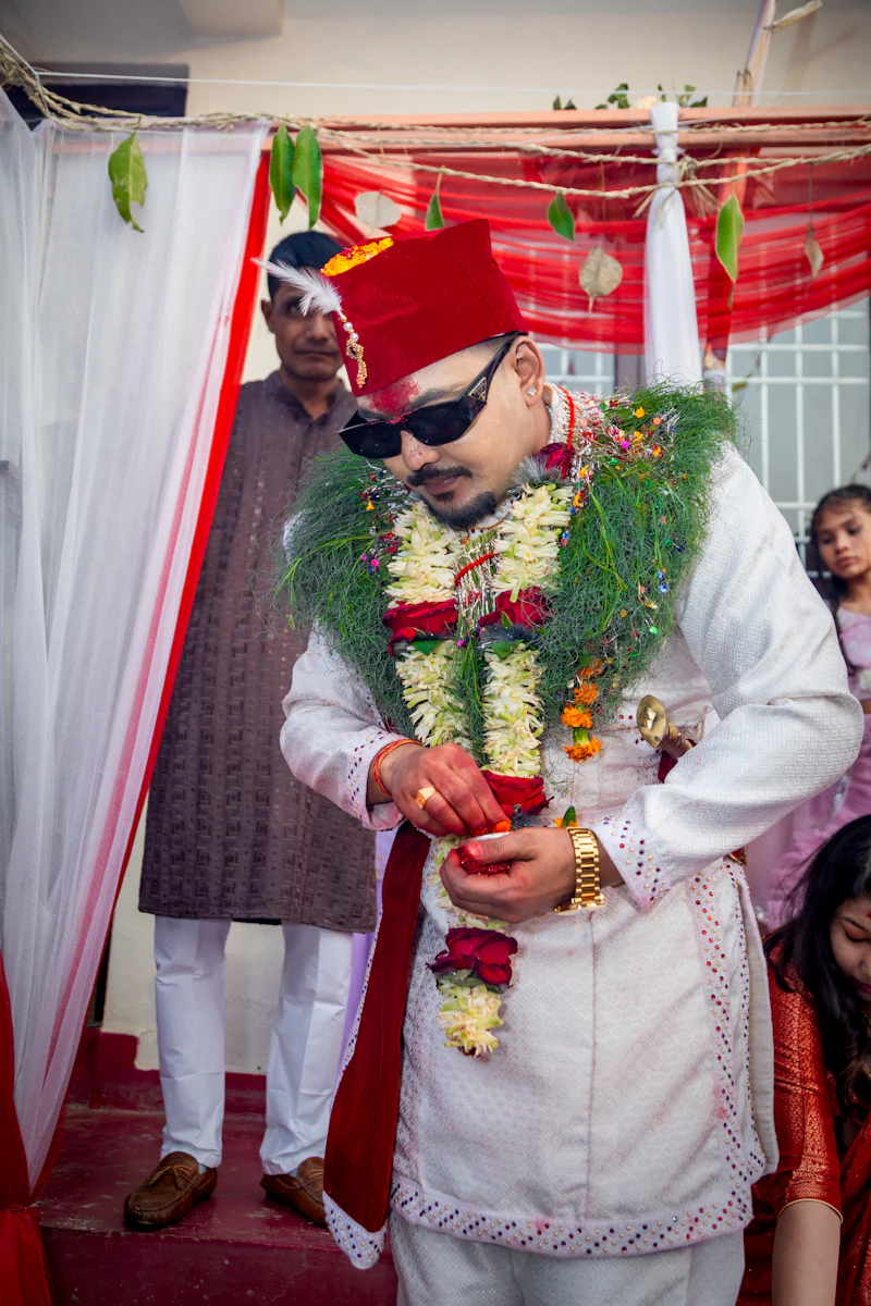 Sindur ritual at the mandap