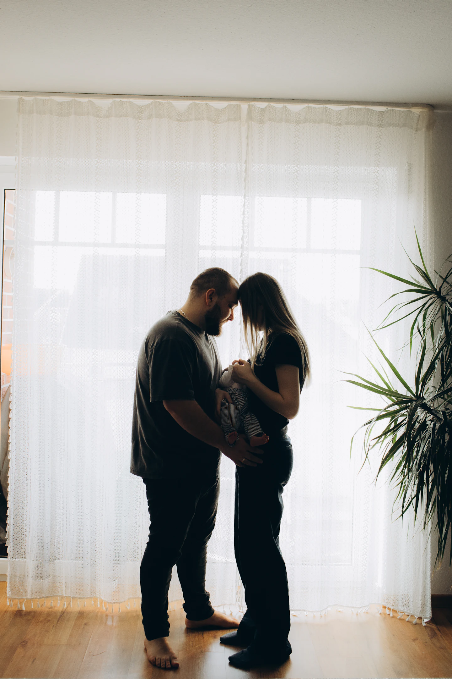 New parents with their newborn