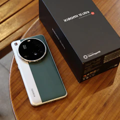 Xiaomi 13 ultra smartphone with its box on-table box