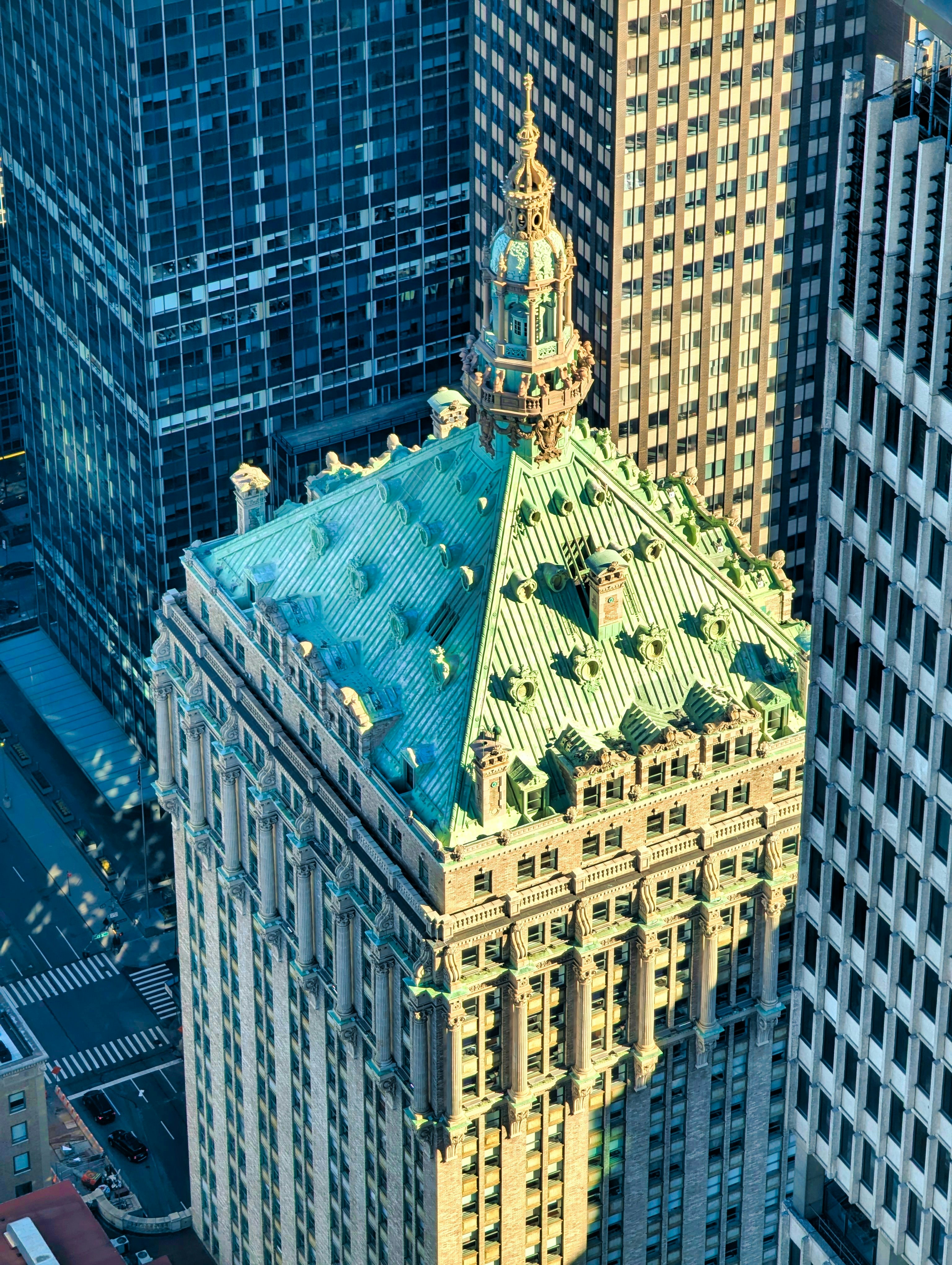 Ornate skyscraper with a green copper roof photo – Free Architecture ...