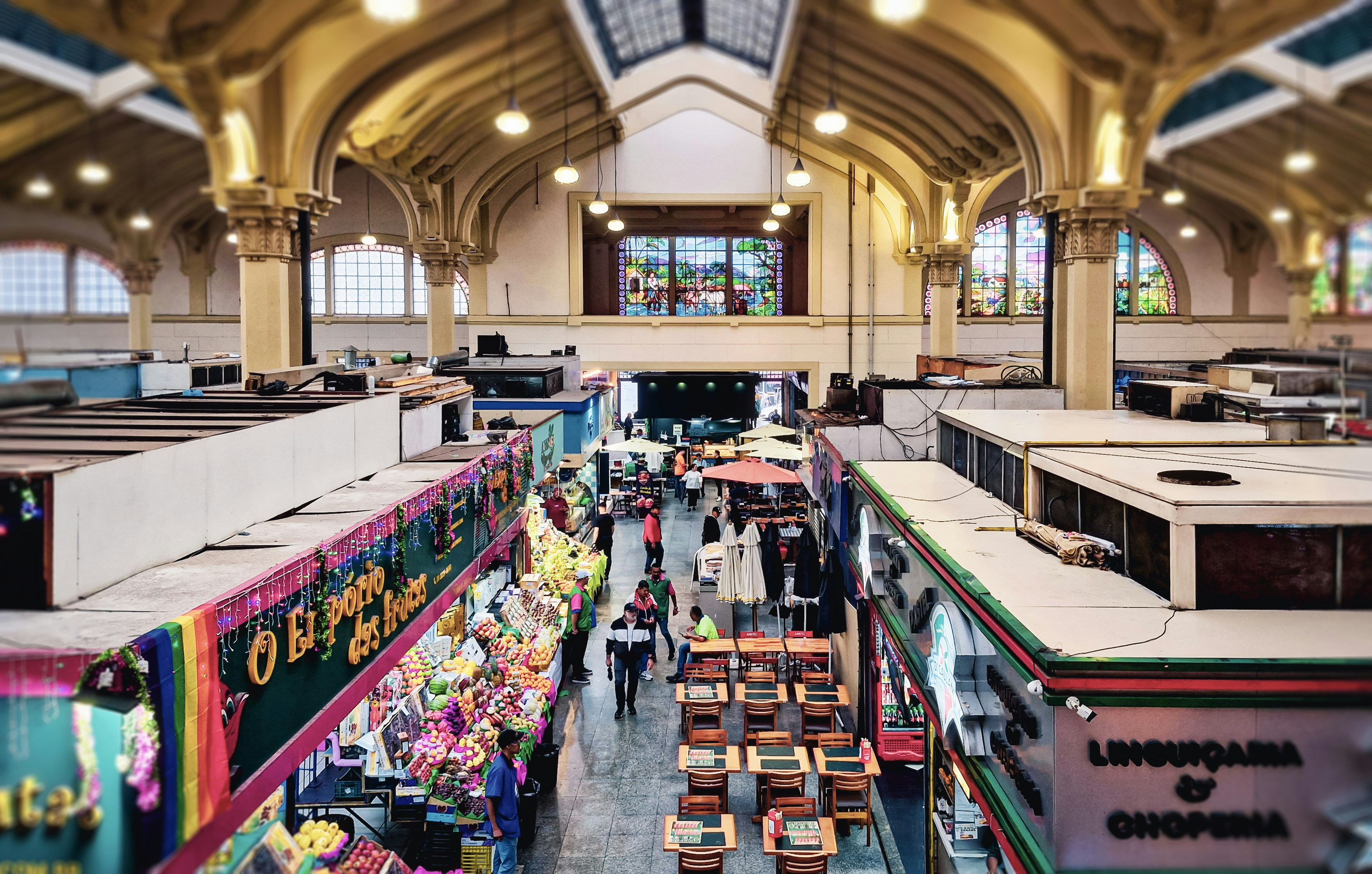Abergavenny market hall interior