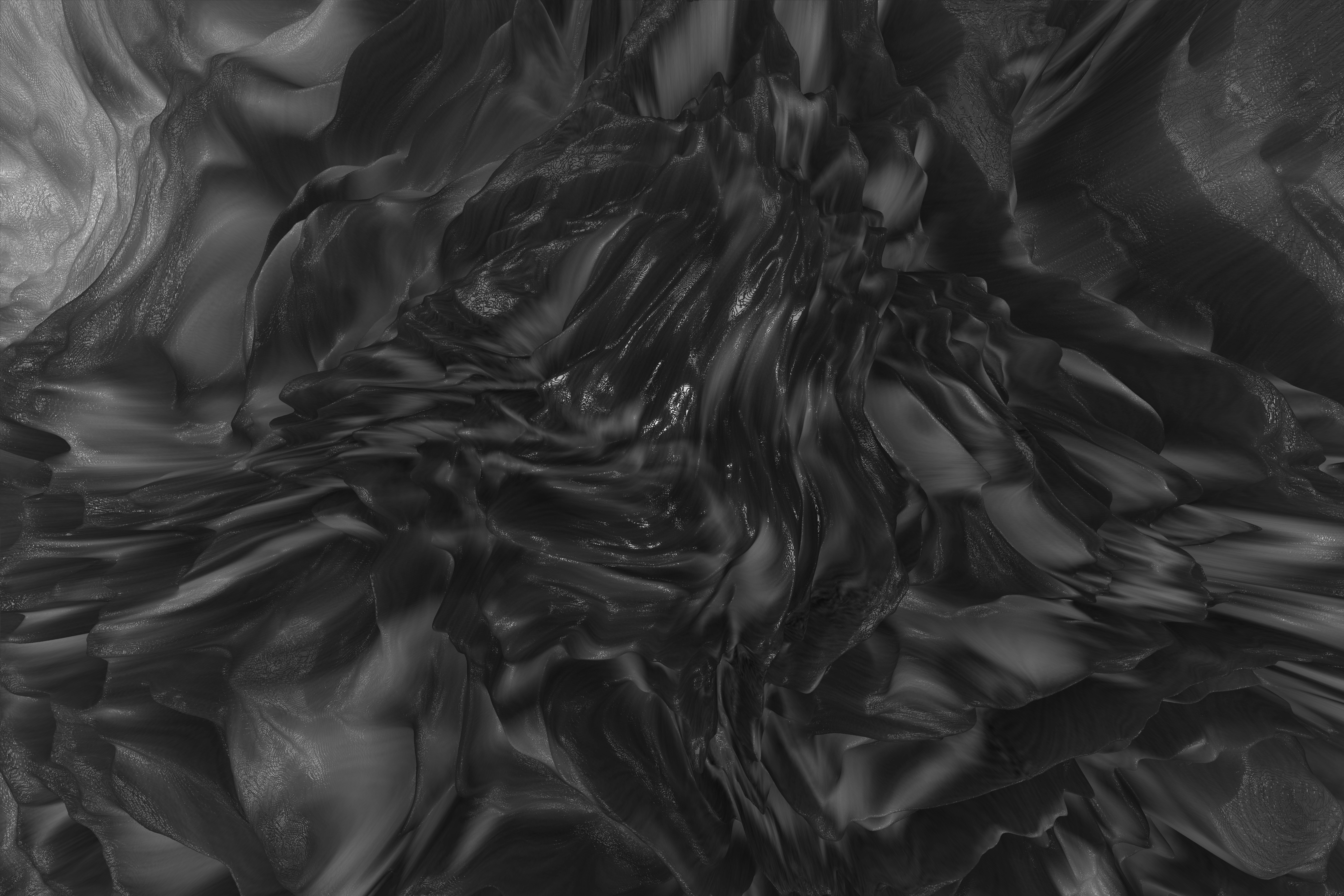 Abstract dark grey swirling textures with metallic texture