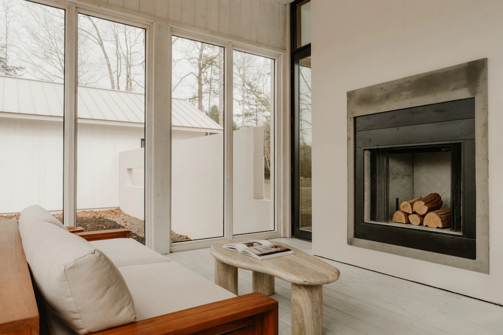Modern sunroom interior