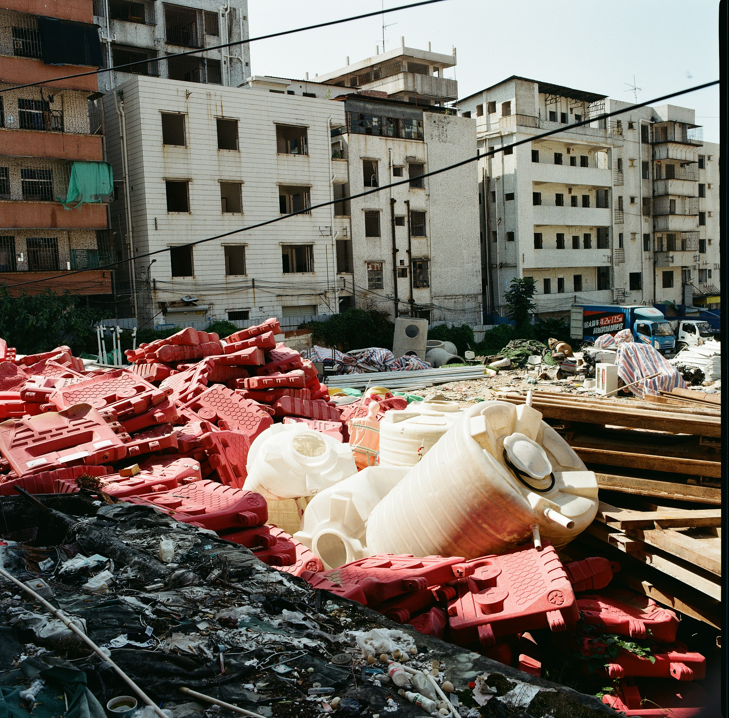 Pile of construction debris and building materials photo – Free Pink ...