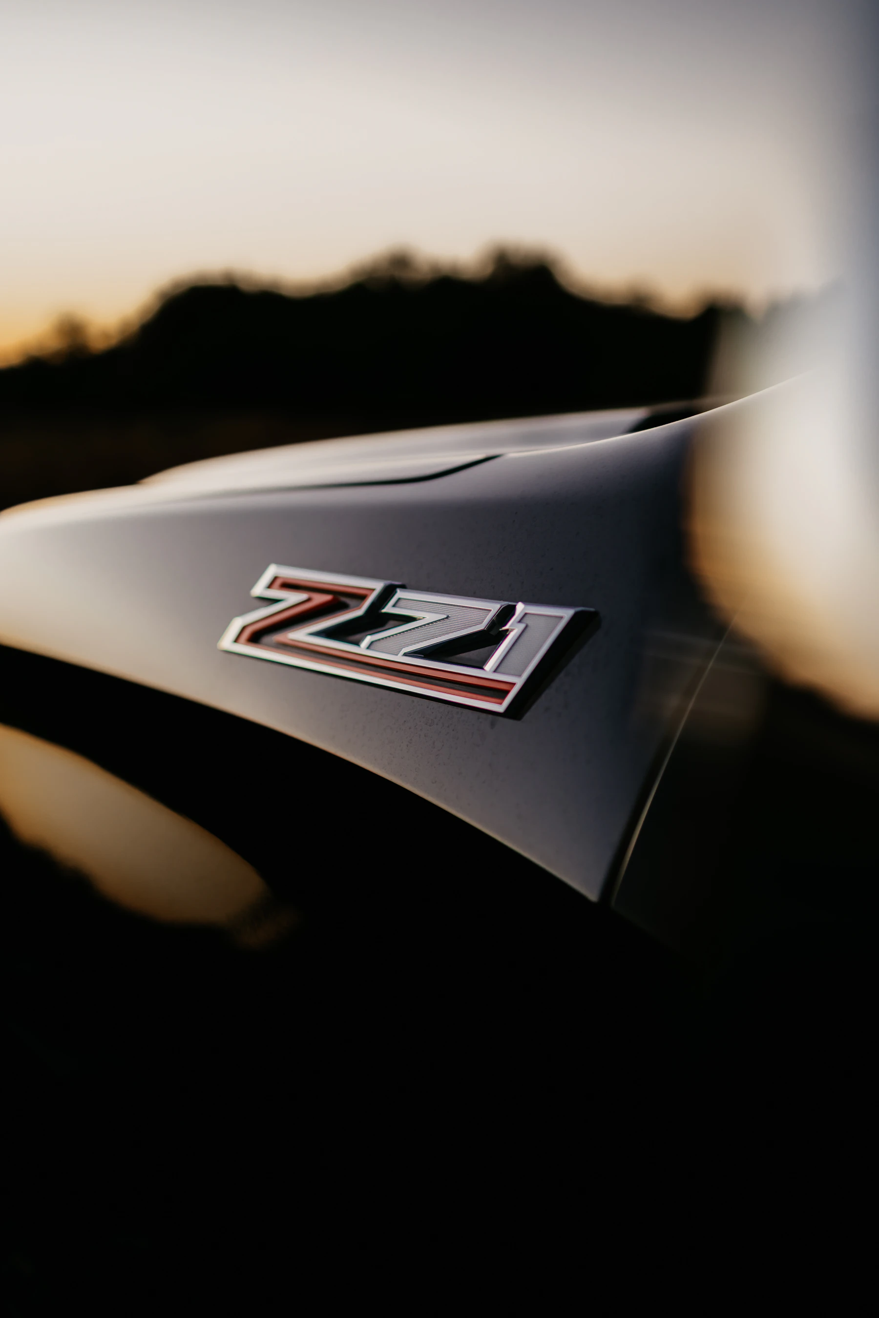 Badge Z71 au coucher du soleil