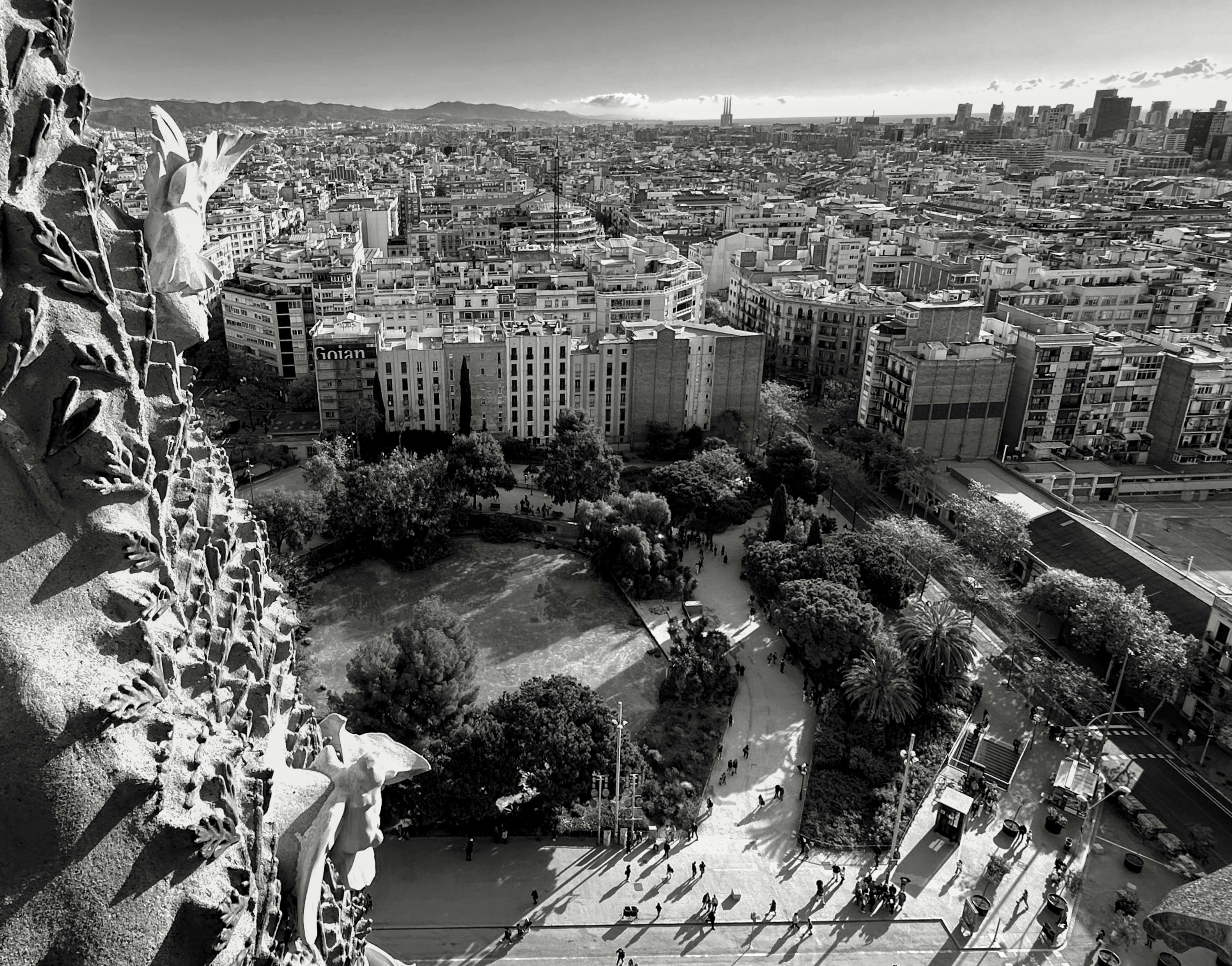 Barcelona skyline LinkedIn background