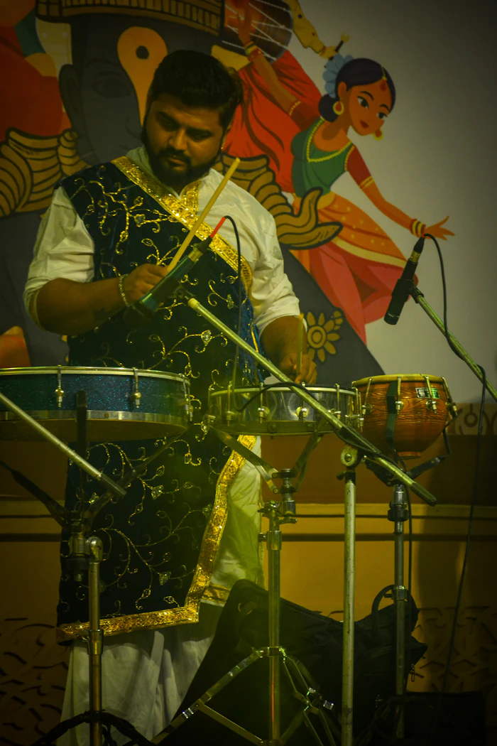 Percussionist on stage