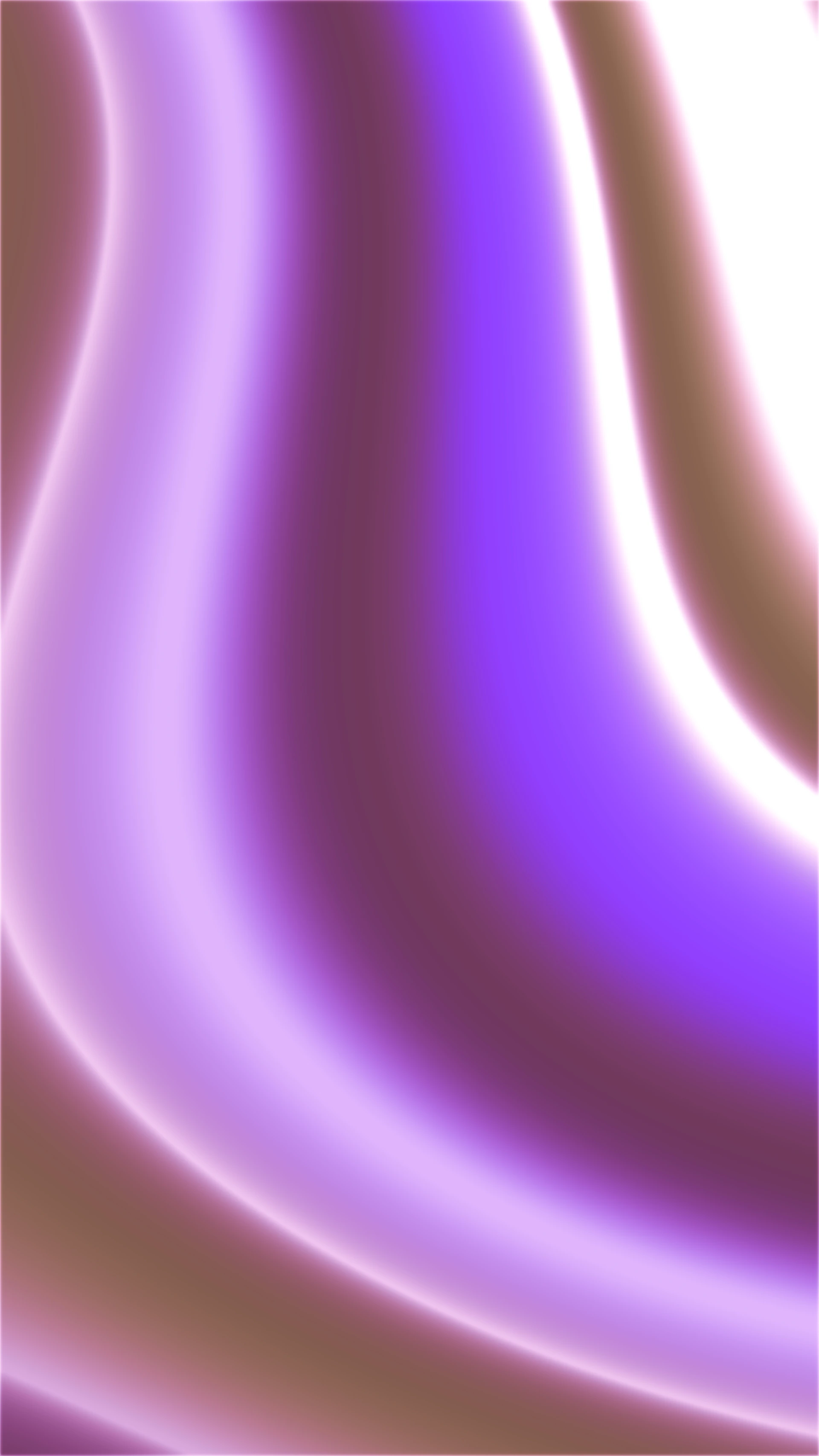 Abstract flowing waves of purple and white light