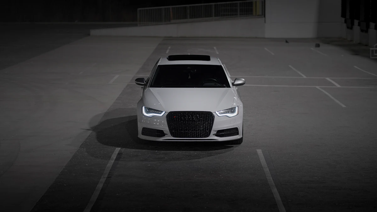Audi S6 white sedan