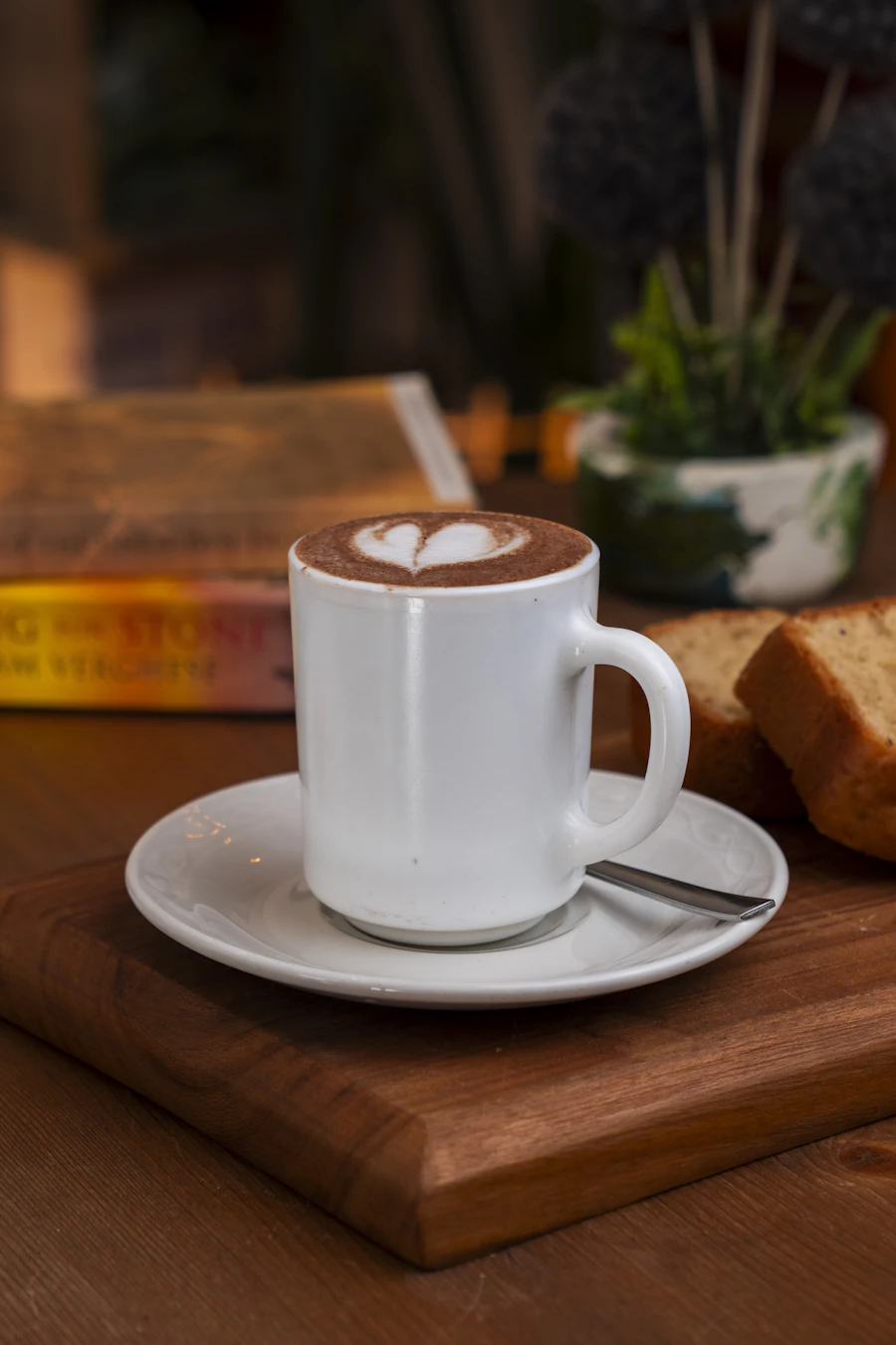 A latte with latte art