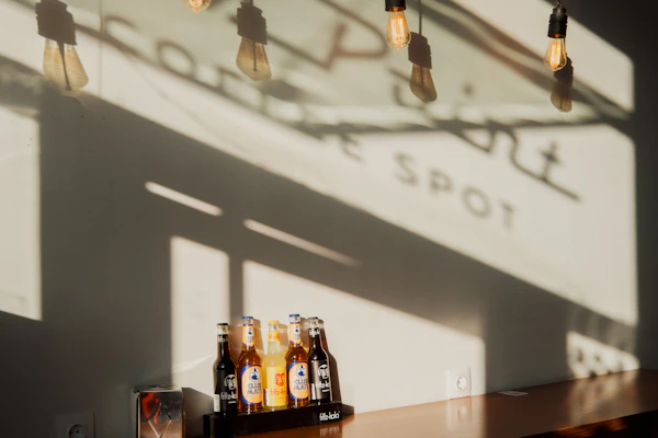 bottles of drinks