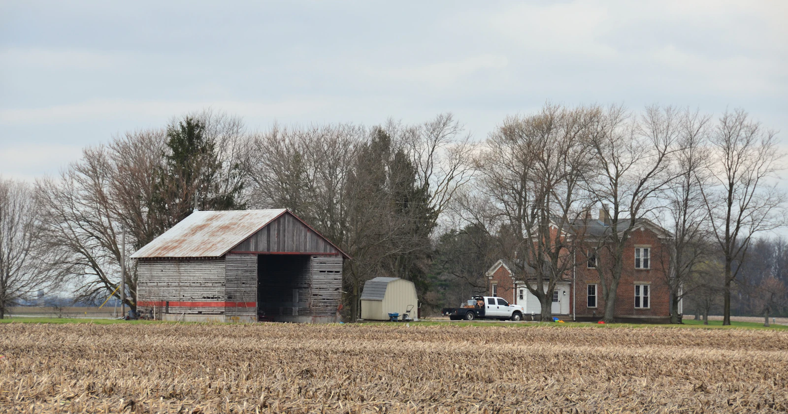 Barn and outbuildings on a rural property in West Grey