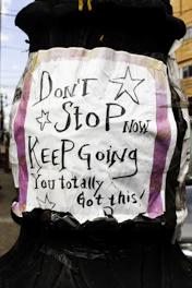 Don't stop now, keep going, you got this!