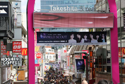 Crowds on Takeshita Street, Harajuku, Tokyo